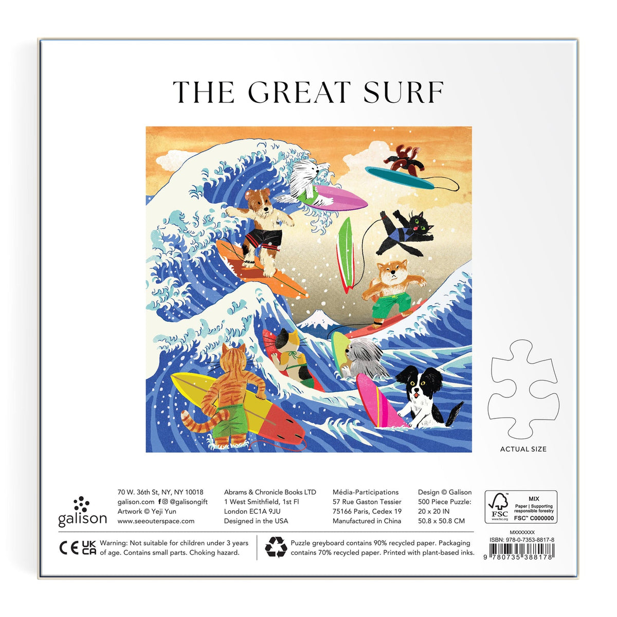 Galison - The Great Surf Puzzle - 500pc