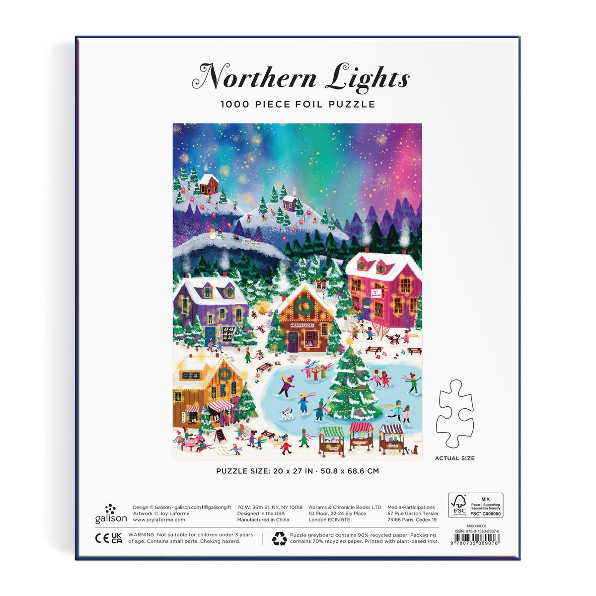 Galison - Joy Laforme - Northern Lights Foil Puzzle - 1000pc