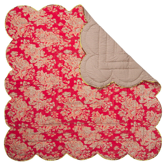 Sage X Clare - Hazel Scalloped Velvet Bedcover