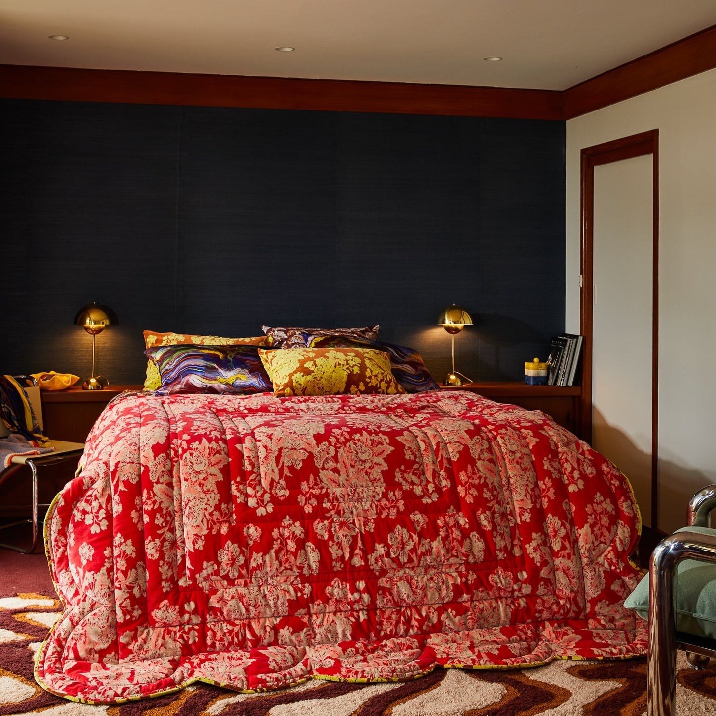 Sage X Clare - Hazel Scalloped Velvet Bedcover
