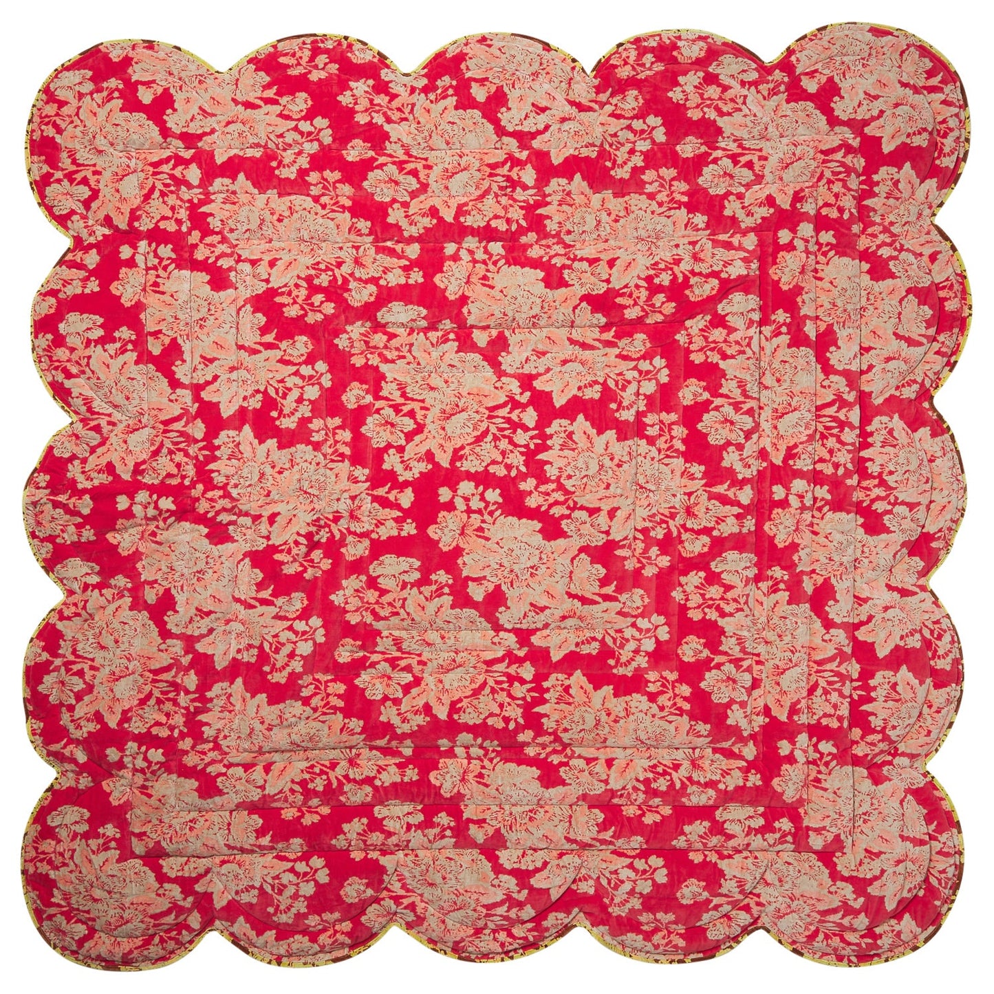 Sage X Clare - Hazel Scalloped Velvet Bedcover