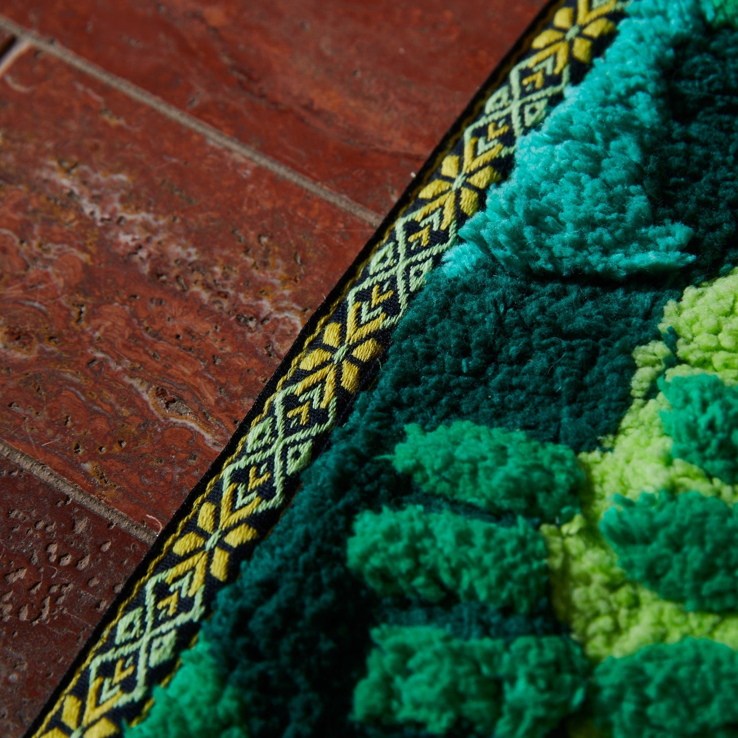 Sage X Clare - Eliza Bath Mat - Spring Green