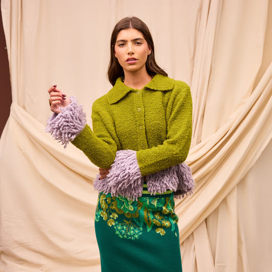 Sage X Clare - Thalia Cardigan - Juniper