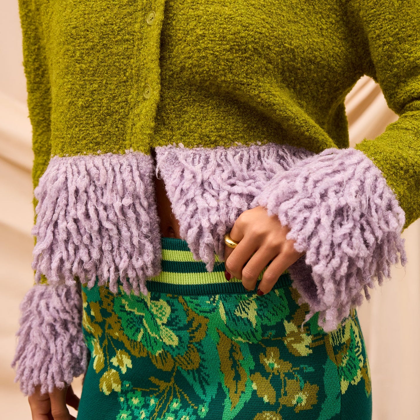 Sage X Clare - Thalia Cardigan - Juniper