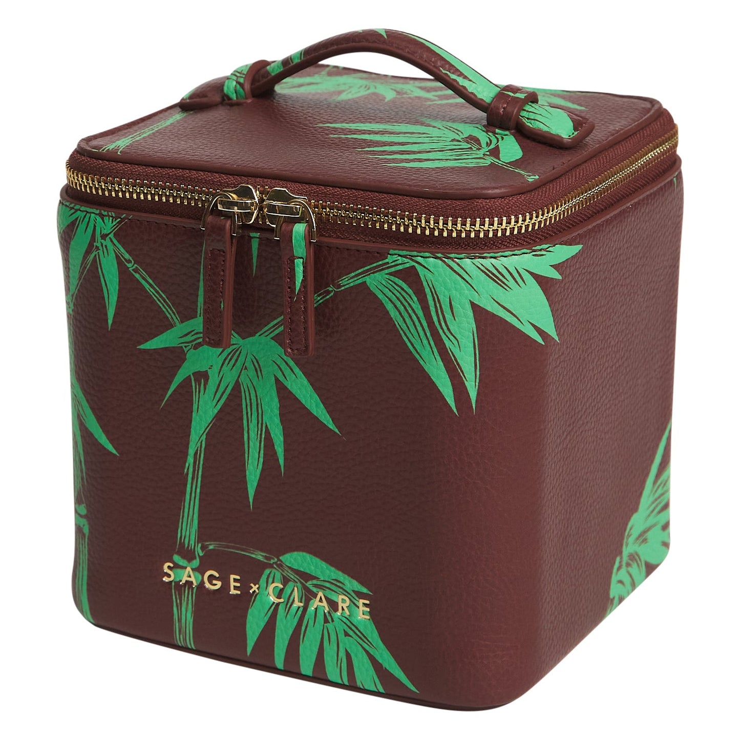 Sage X Clare - Aneta Small Vanity Case - Rosewood