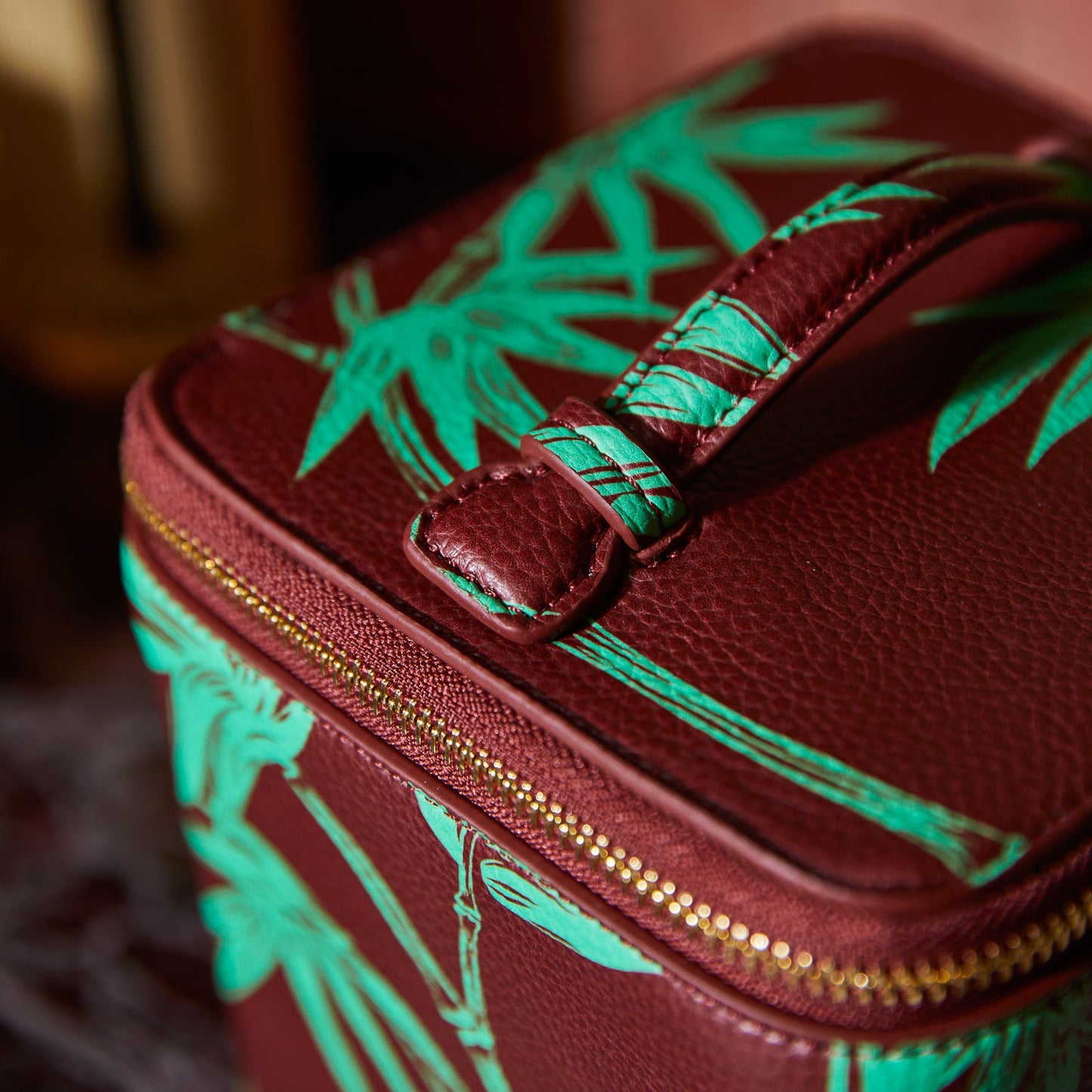 Sage X Clare - Aneta Small Vanity Case - Rosewood