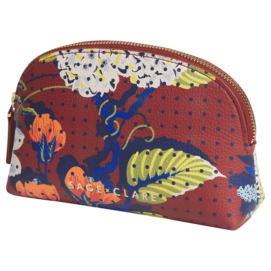 Sage X Clare - Heidi Cosmetic Pouch - Burnt Sienna