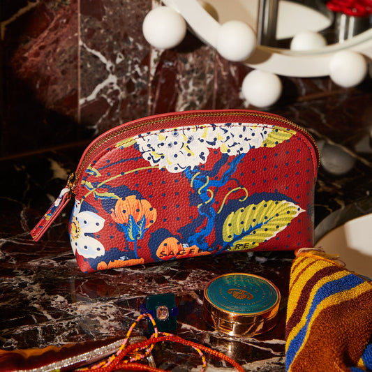 Sage X Clare - Heidi Cosmetic Pouch - Burnt Sienna