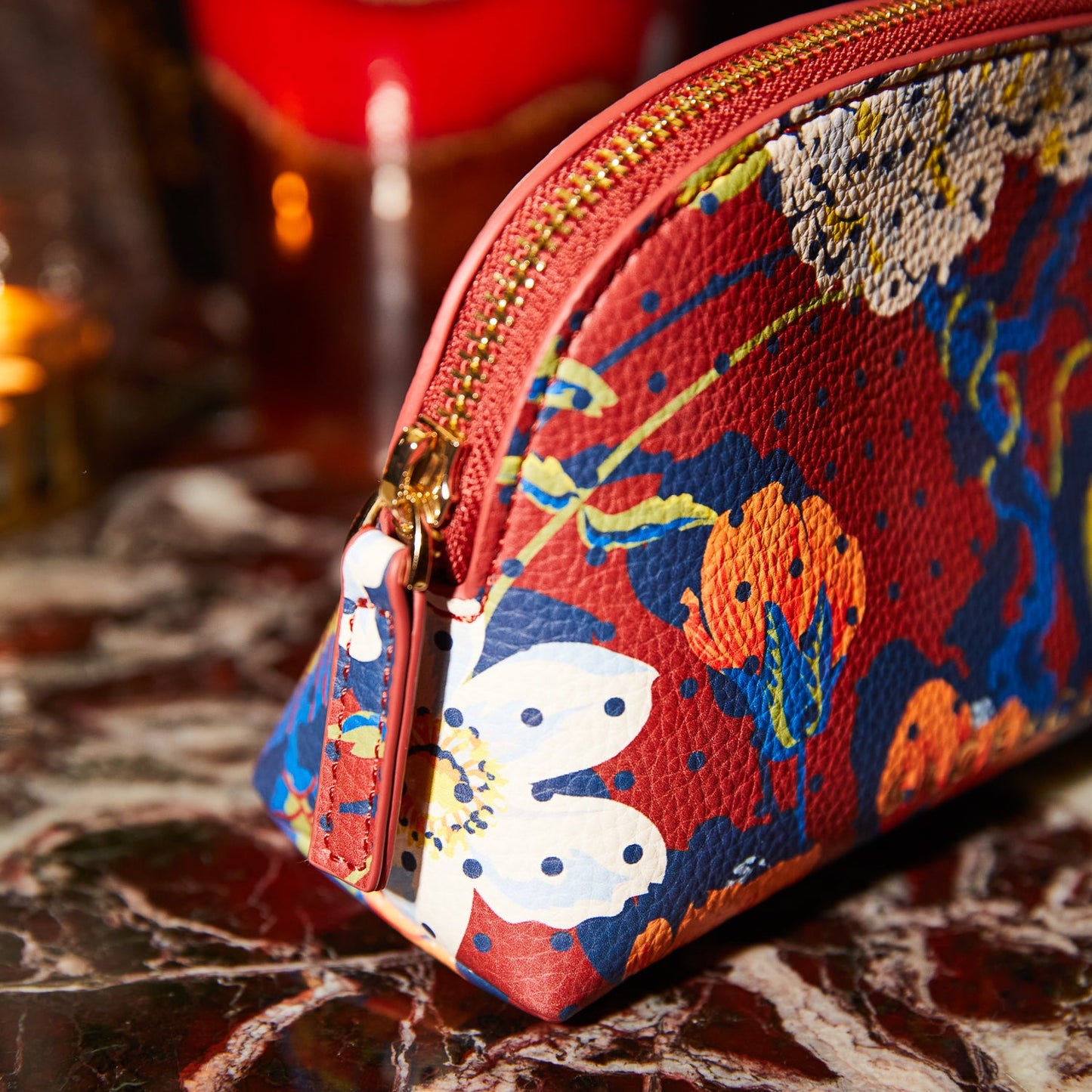 Sage X Clare - Heidi Cosmetic Pouch - Burnt Sienna