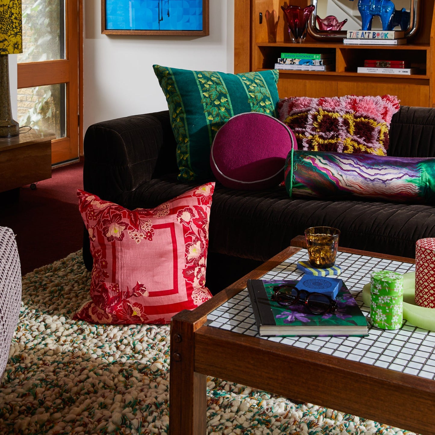 Sage X Clare - Eliza Silk Linen Cushion - Primrose