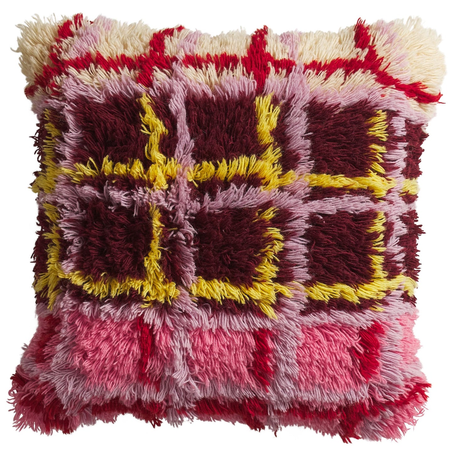 Sage X Clare - Karina Shag Cushion - Rosewood