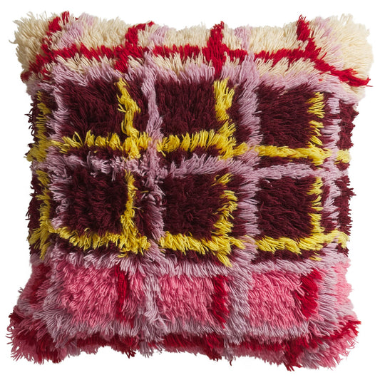 Sage X Clare - Karina Shag Cushion - Rosewood
