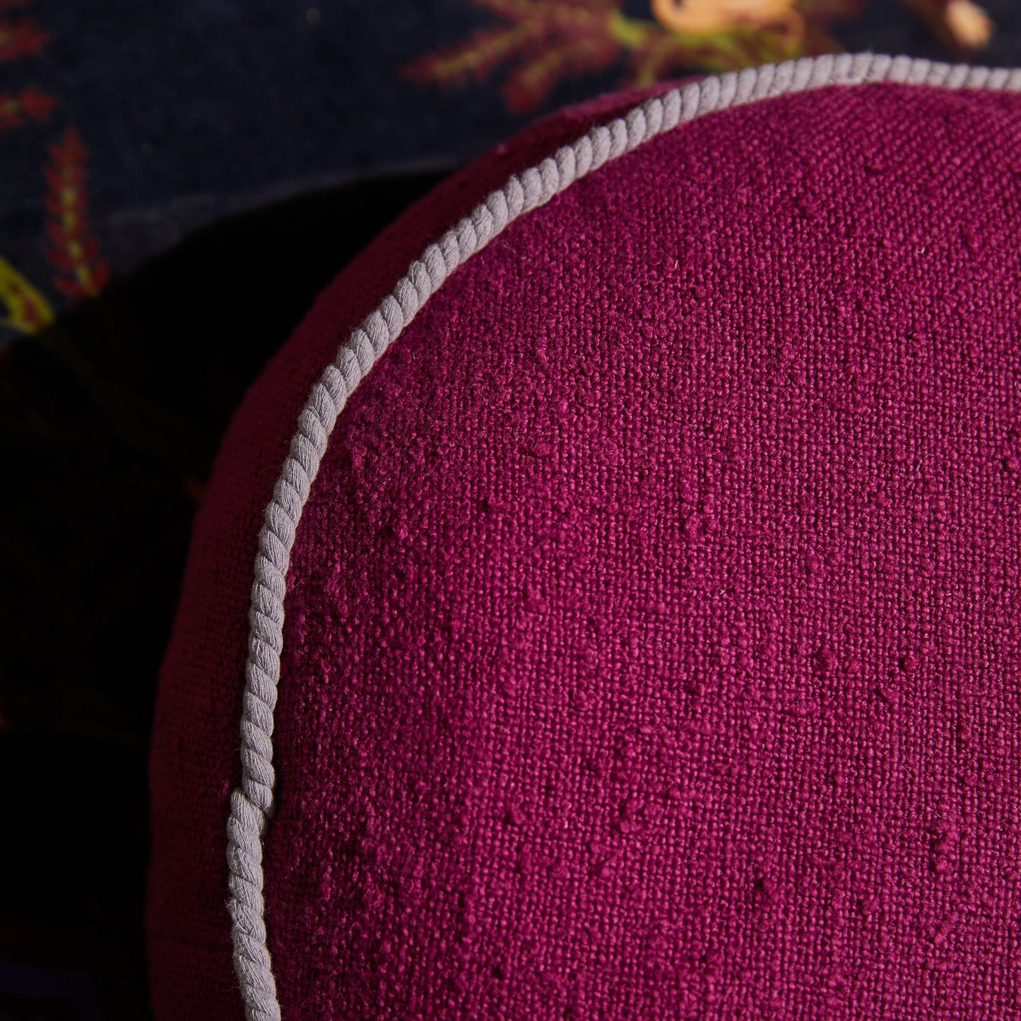 Sage X Clare - Dana Round Cushion - Plumberry