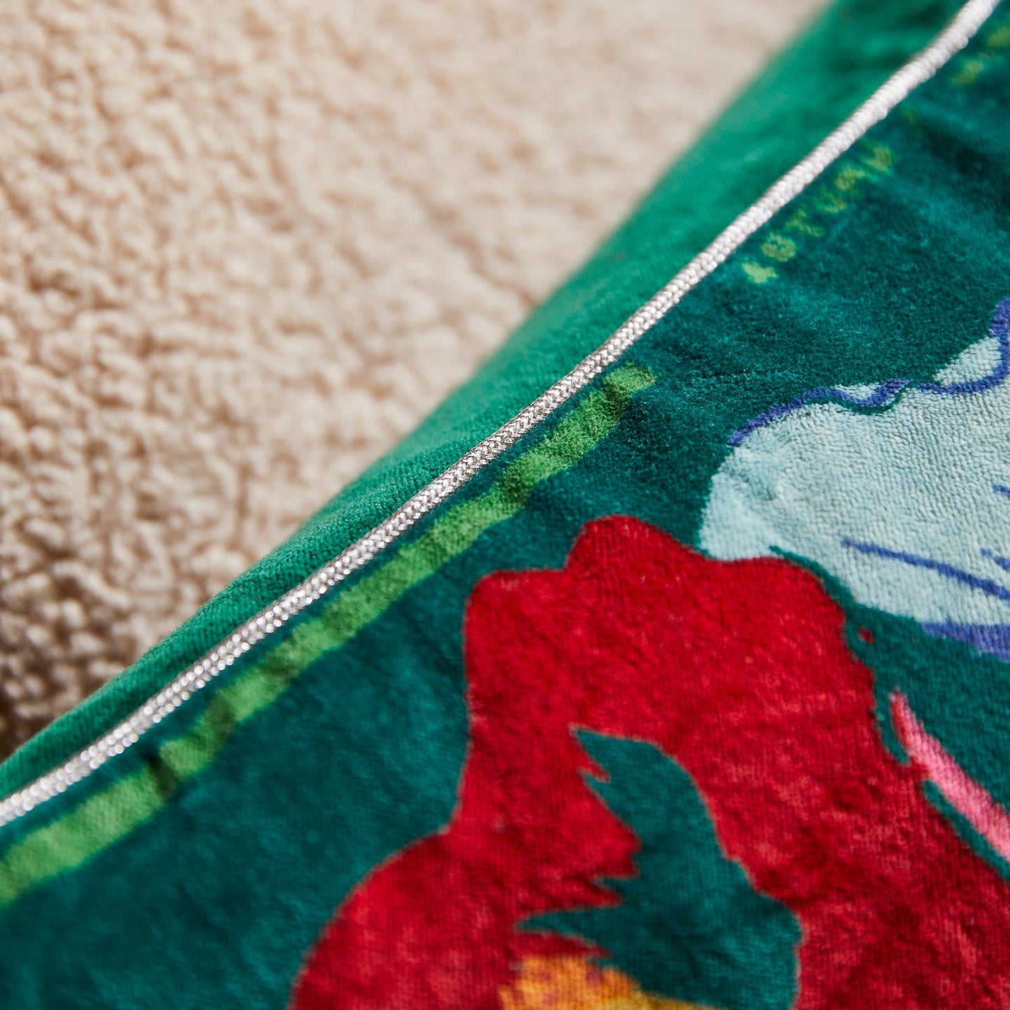 Sage X Clare - Ines Velvet Cushion - Verdant