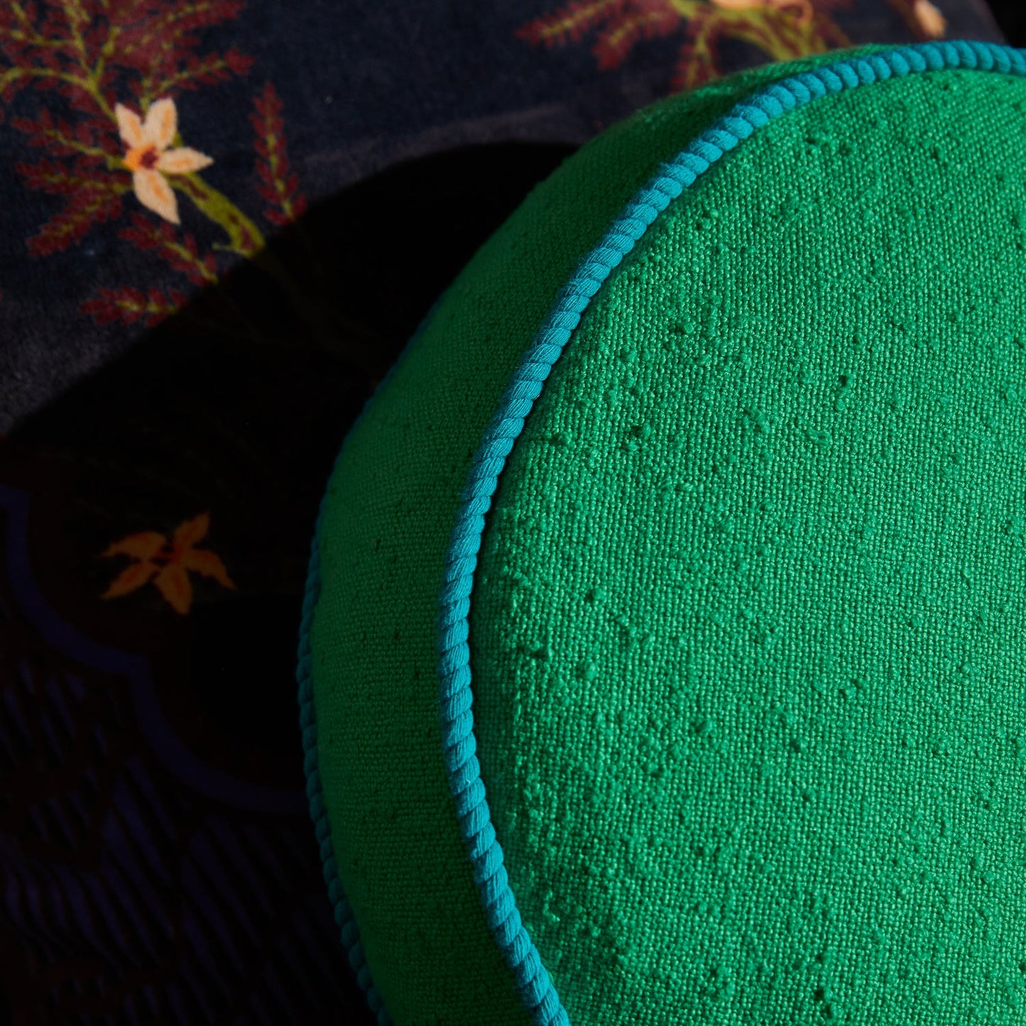 Sage X Clare - Dana Round Cushion - Spring Green
