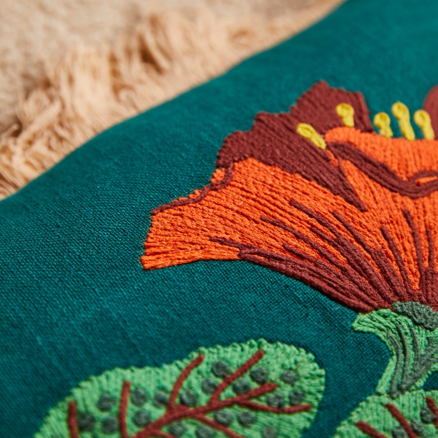 Sage X Clare - Maria Embroidered Cushion