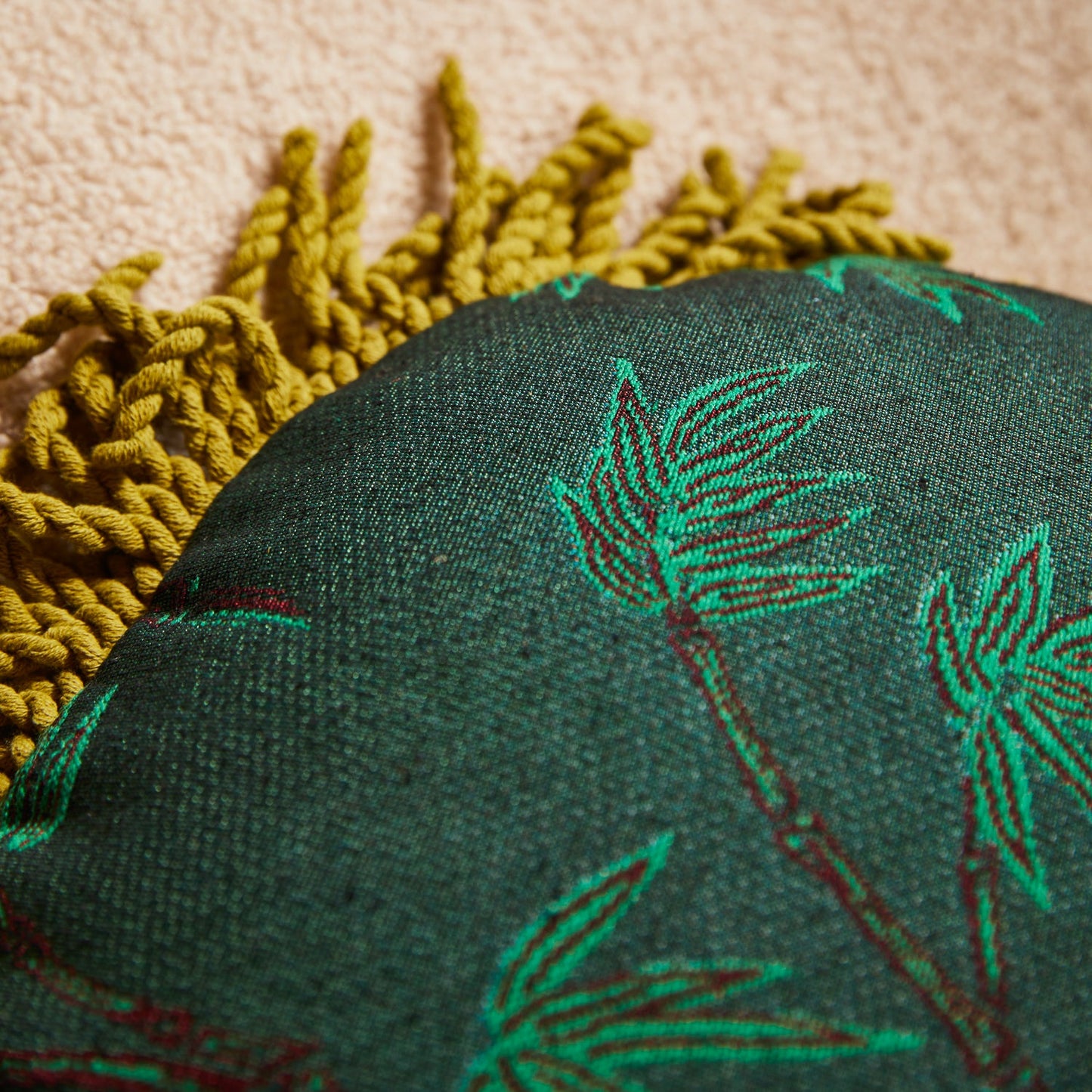 Sage X Clare - Aneta Jacquard Cushion