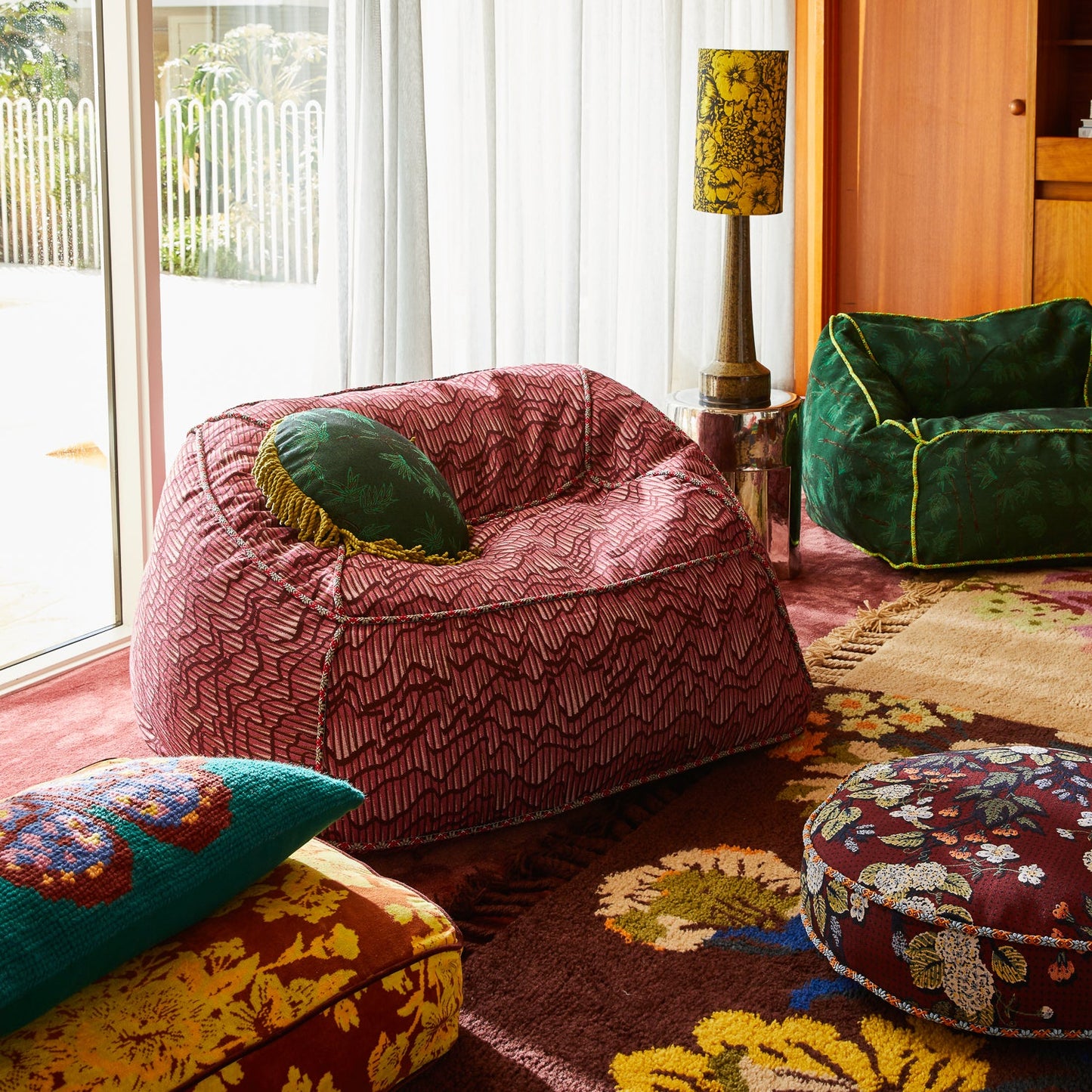 Sage X Clare - Aneta Jacquard Cushion