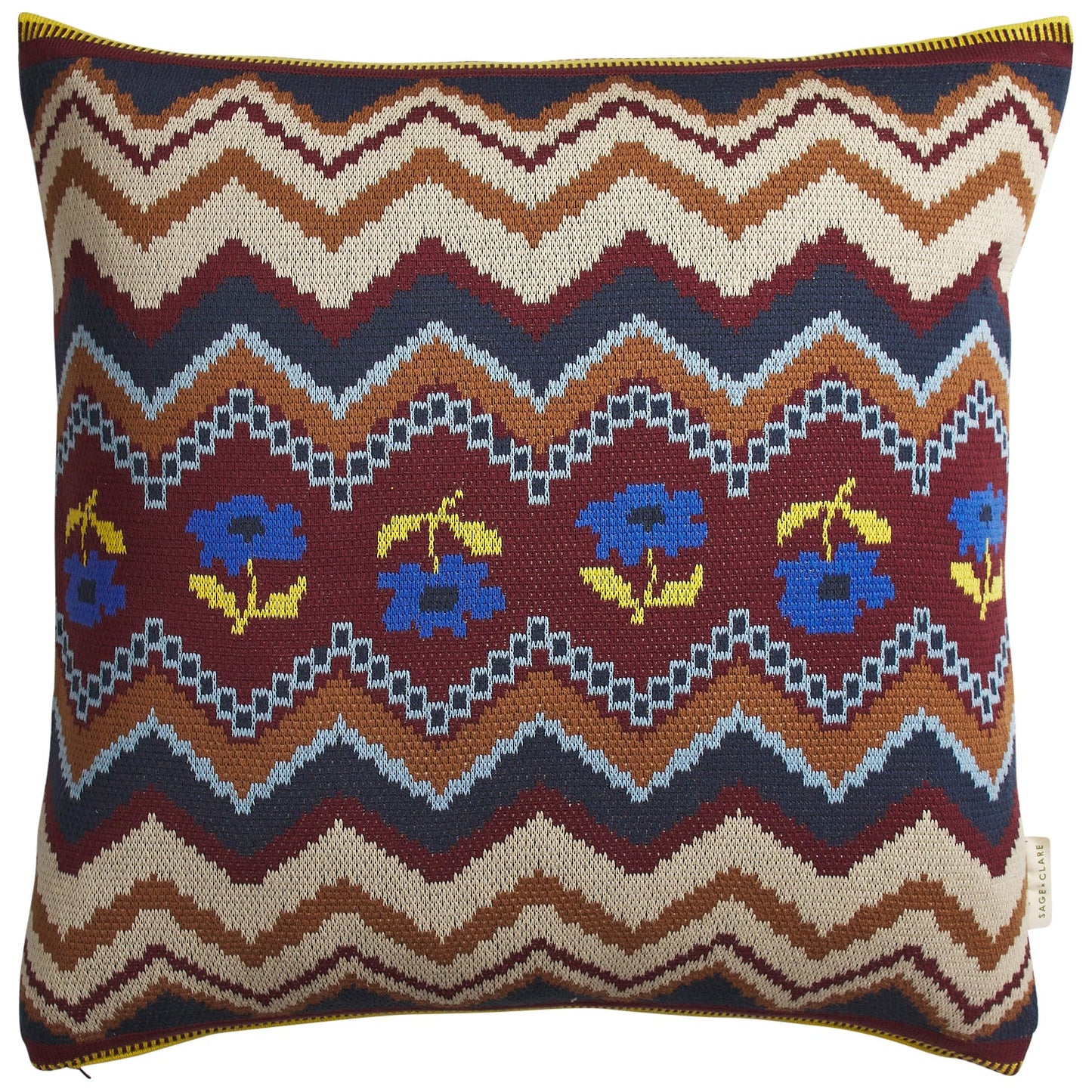 Sage X Clare - Calina Knit Cushion - Ink