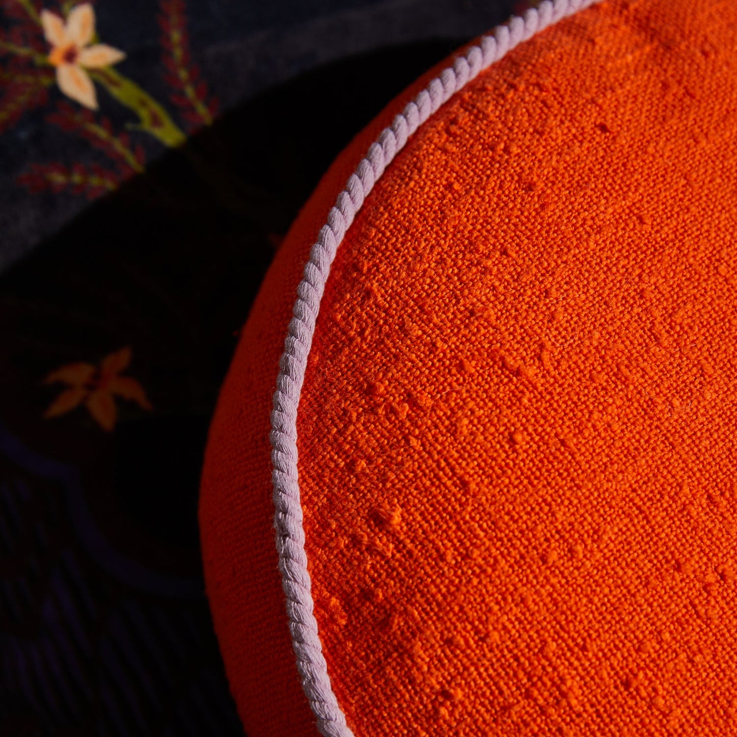 Sage X Clare - Dana Round Cushion - Orangerie