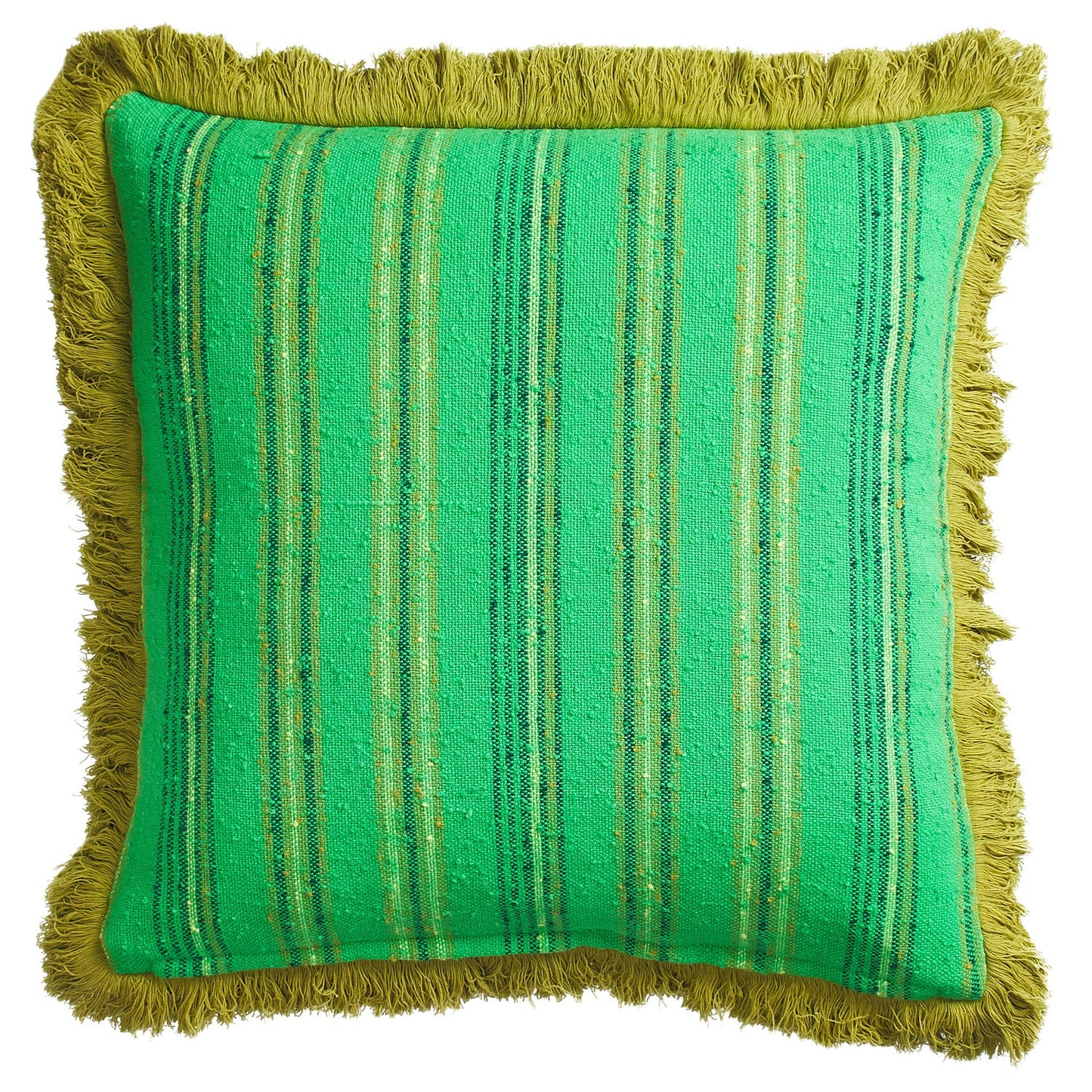 Sage X Clare - Nicolette Woven Cushion - Spring Green