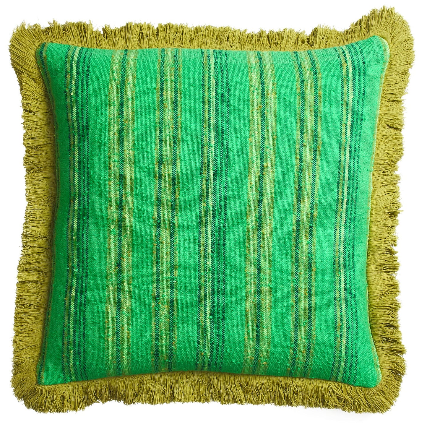 Sage X Clare - Nicolette Woven Cushion - Spring Green