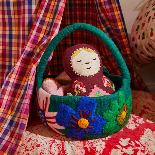 Sage X Clare - Milena Embroidered Cushion
