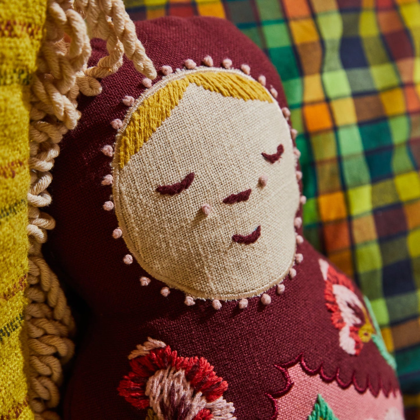 Sage X Clare - Milena Embroidered Cushion