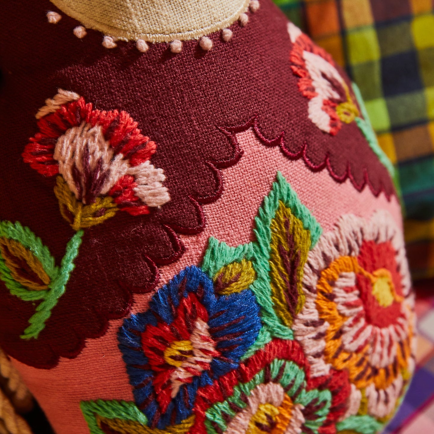 Sage X Clare - Milena Embroidered Cushion