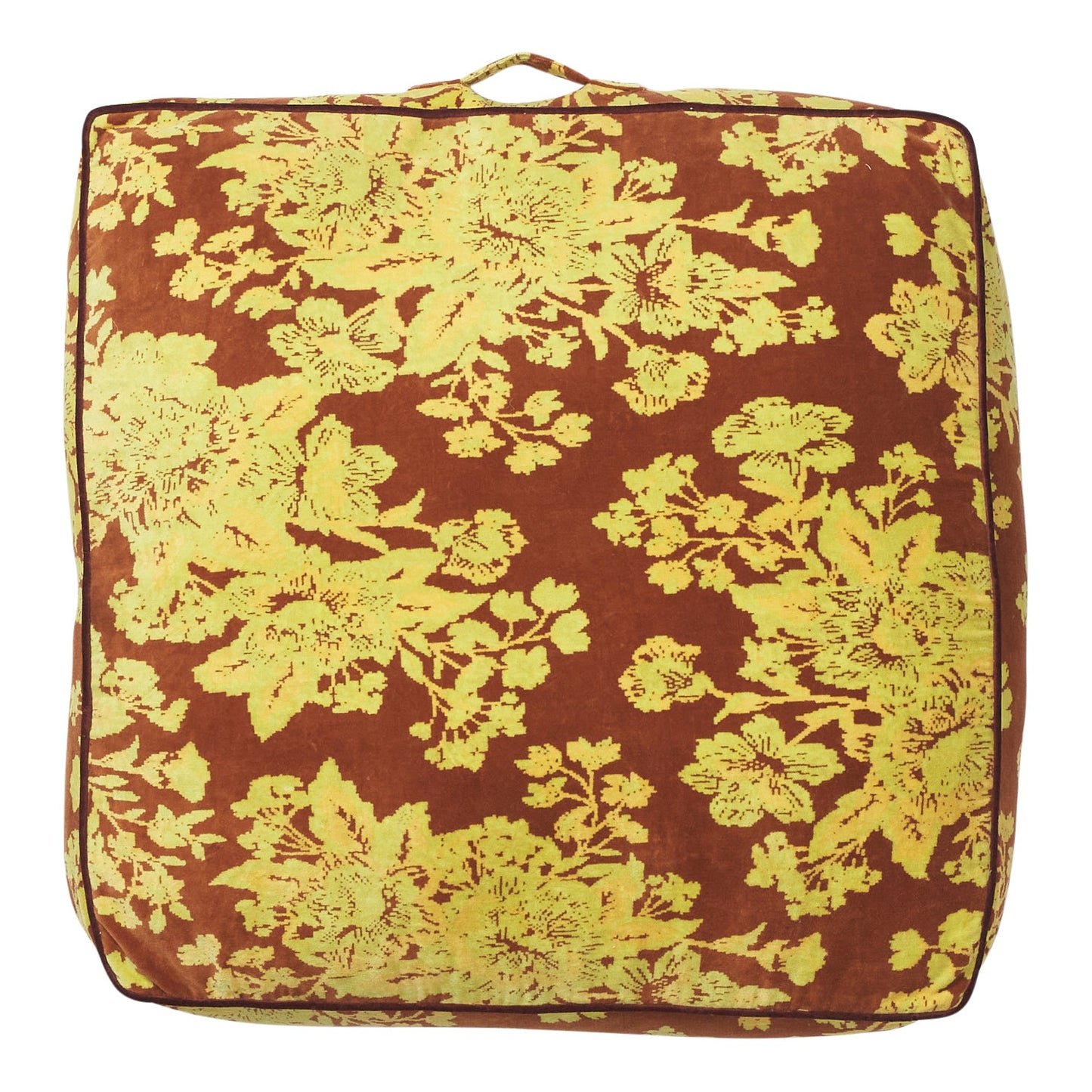 Sage X Clare - Hazel Velvet Floor Cushion - Russet