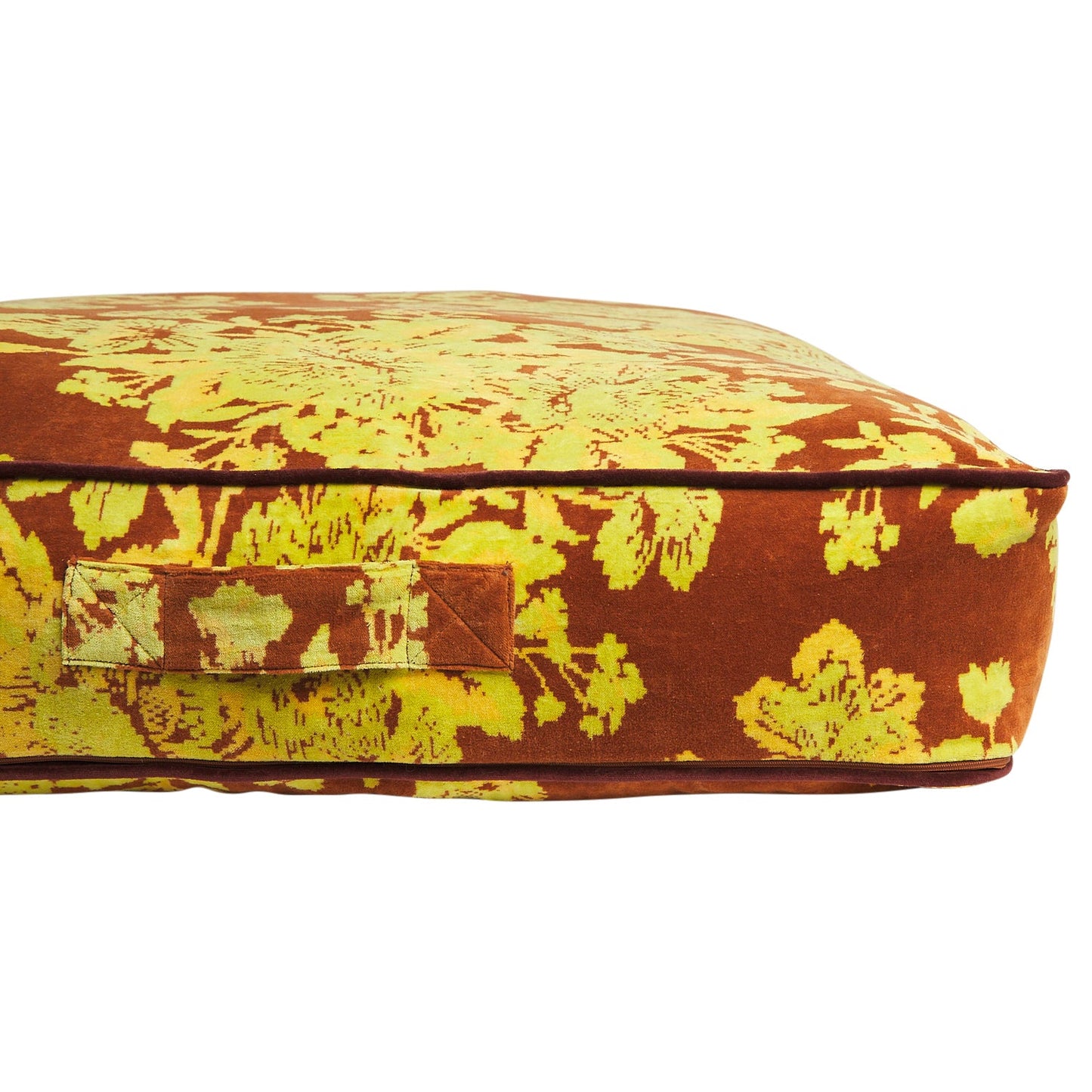 Sage X Clare - Hazel Velvet Floor Cushion - Russet
