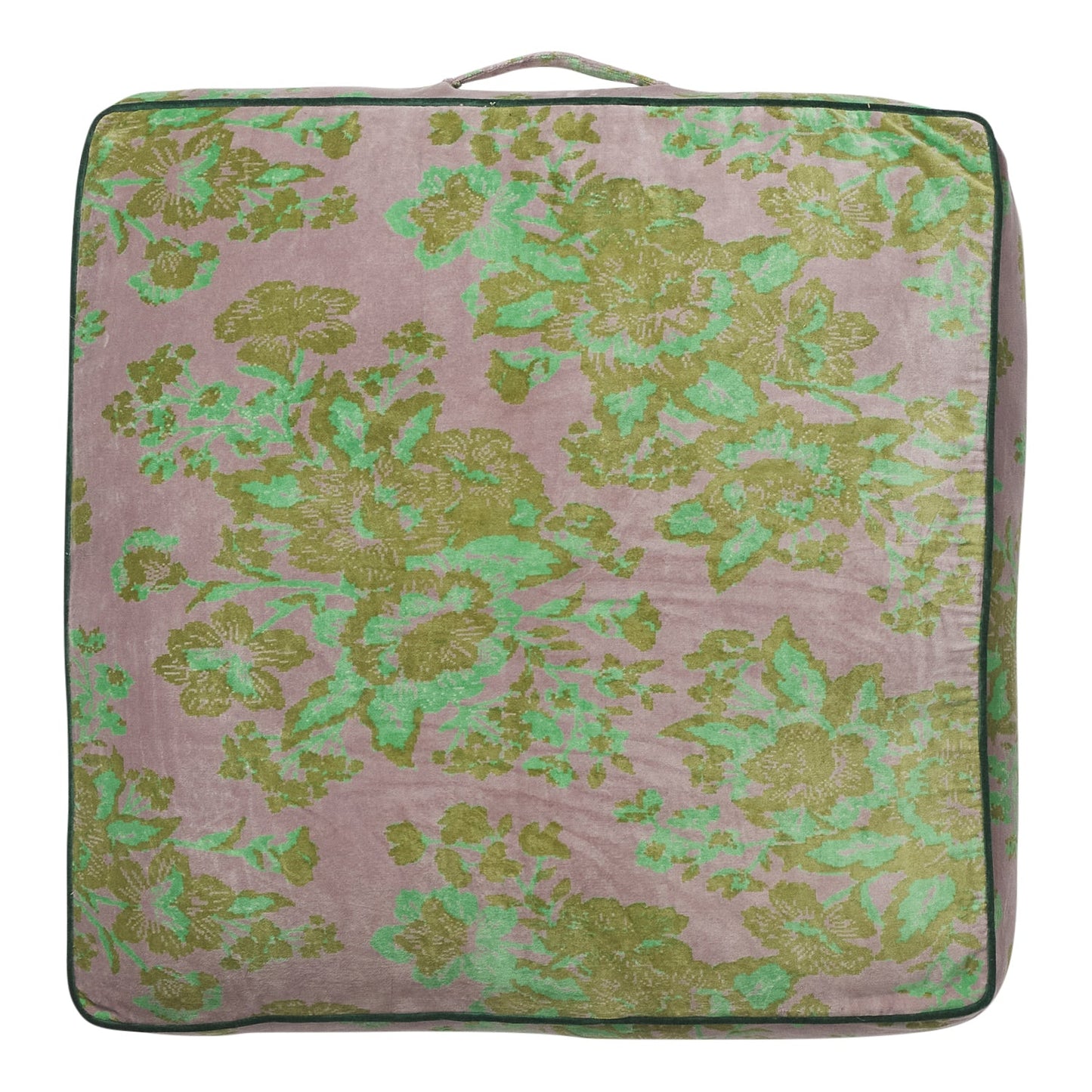 Sage X Clare - Hazel Velvet Floor Cushion - Mink Grey