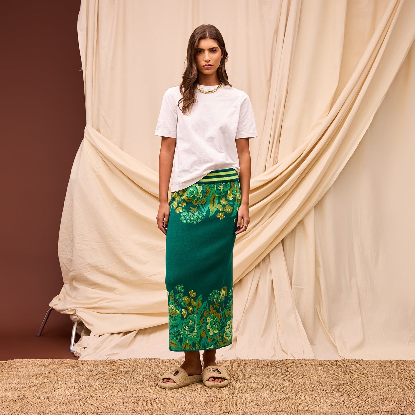 Sage X Clare - Eliza Knit Maxi Skirt