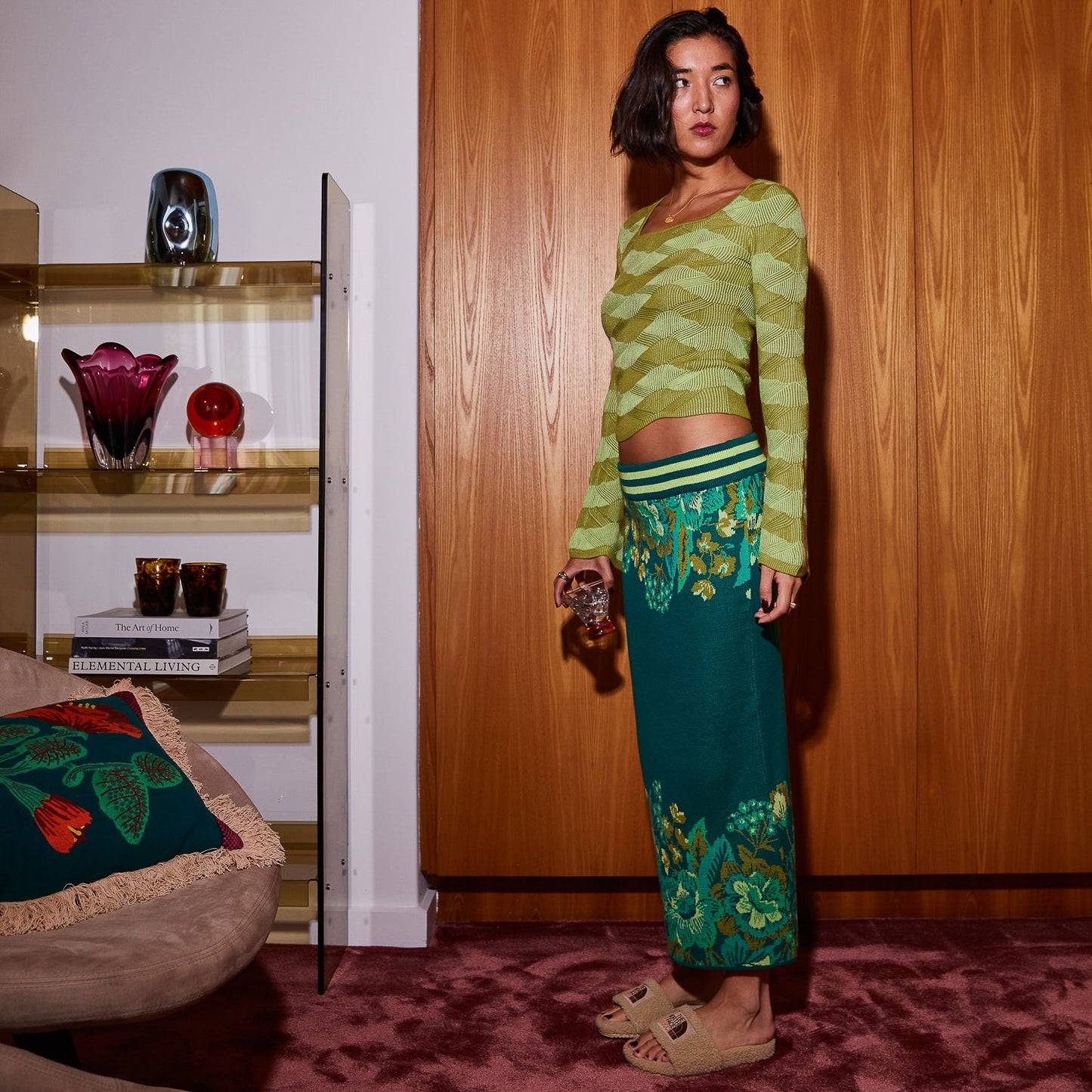 Sage X Clare - Eliza Knit Maxi Skirt
