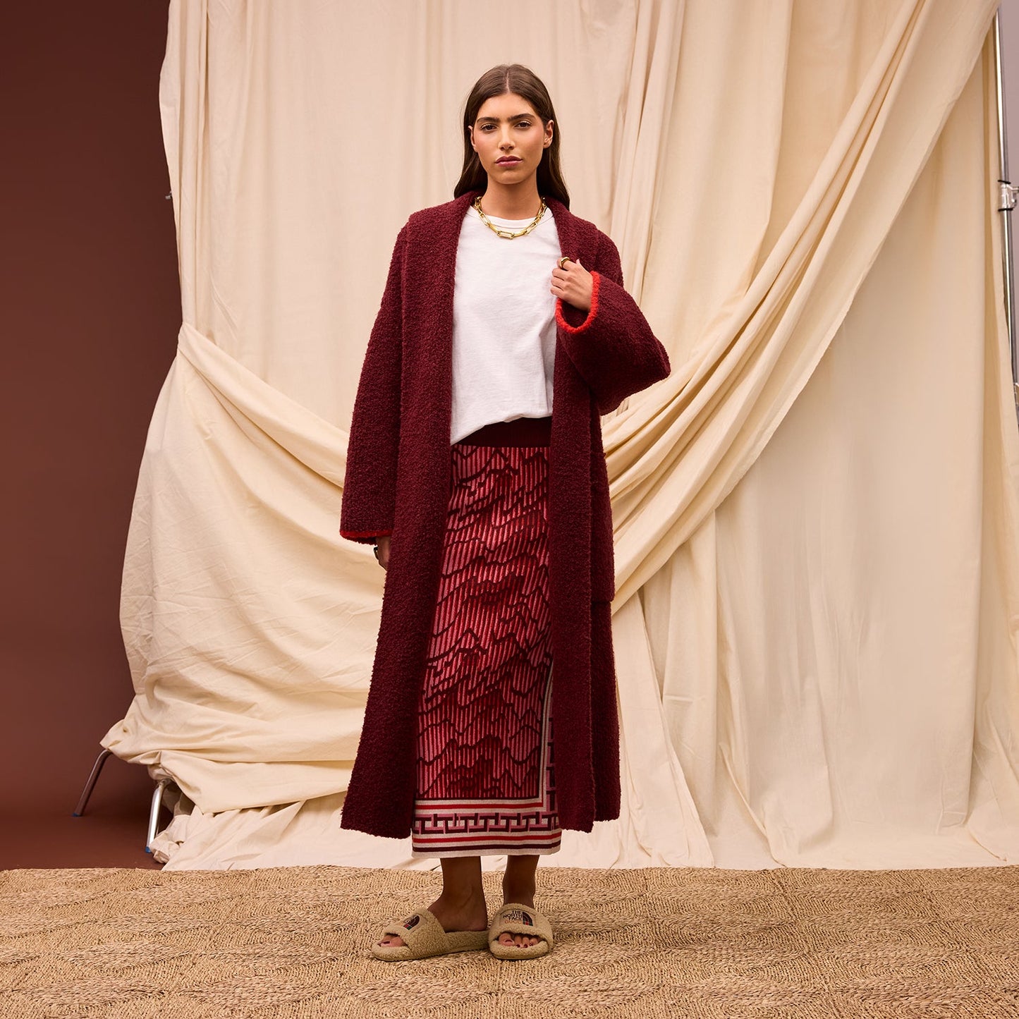 Sage X Clare - Hanna Knit Maxi Skirt