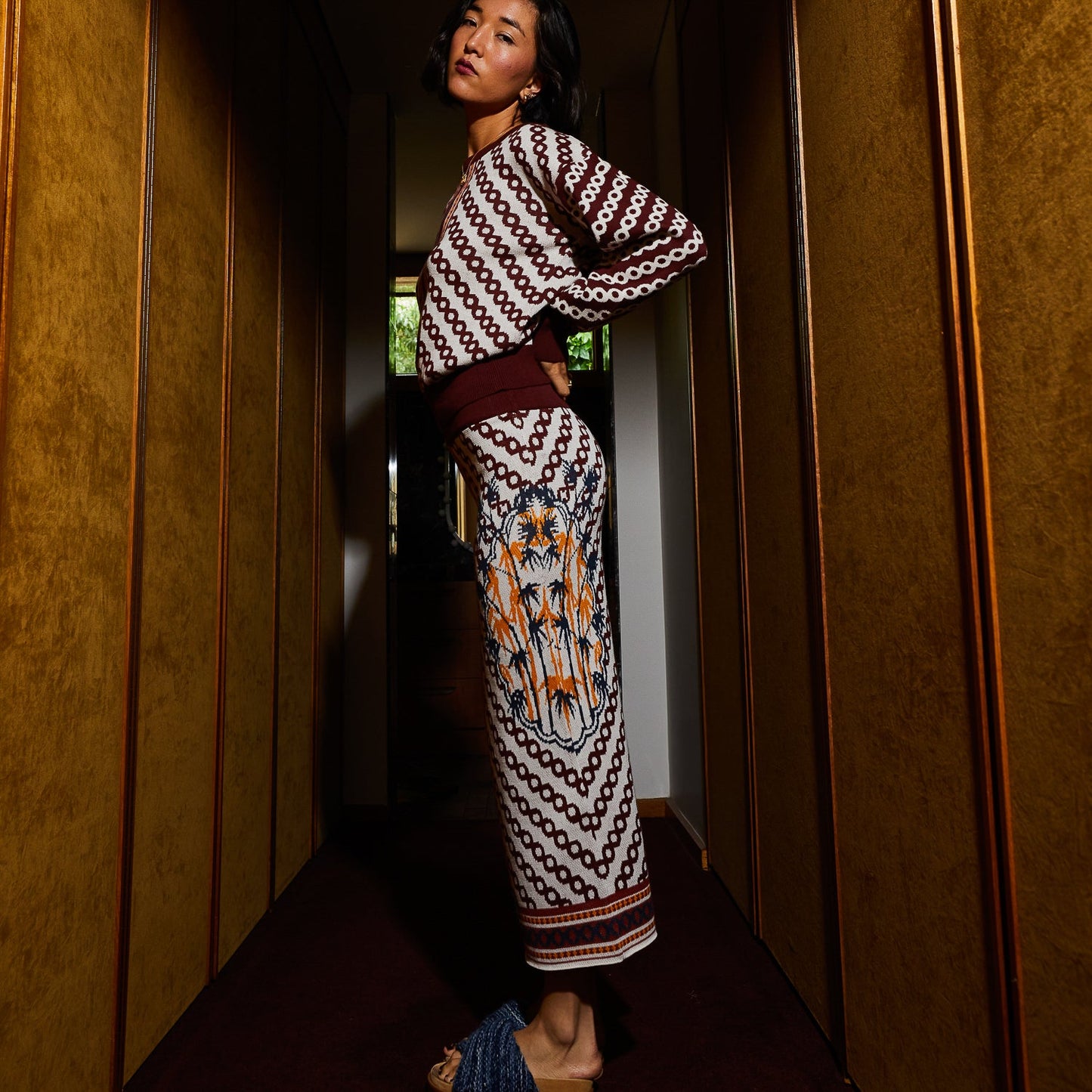 Sage X Clare - Aneta Knit Maxi Skirt