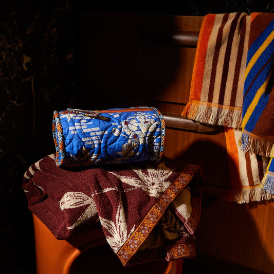Sage X Clare - Marta Makeup Bag - Ultramarine