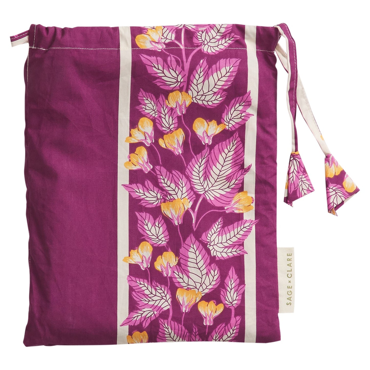 Sage X Clare - Agata Cotton Pillowcase Set - Mulberry