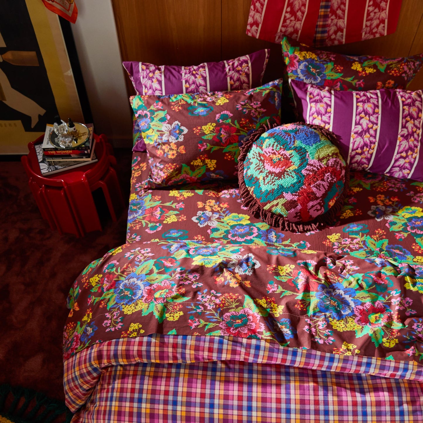 Sage X Clare - Agata Cotton Pillowcase Set - Mulberry