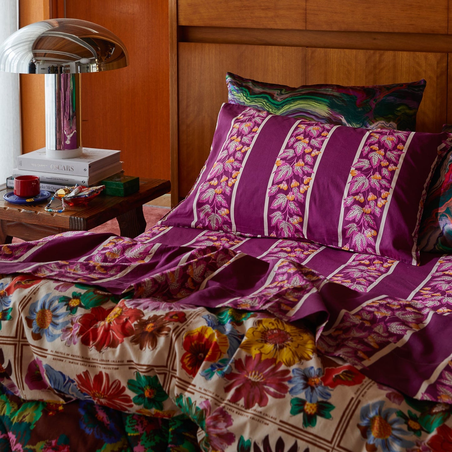 Sage X Clare - Agata Cotton Pillowcase Set - Mulberry