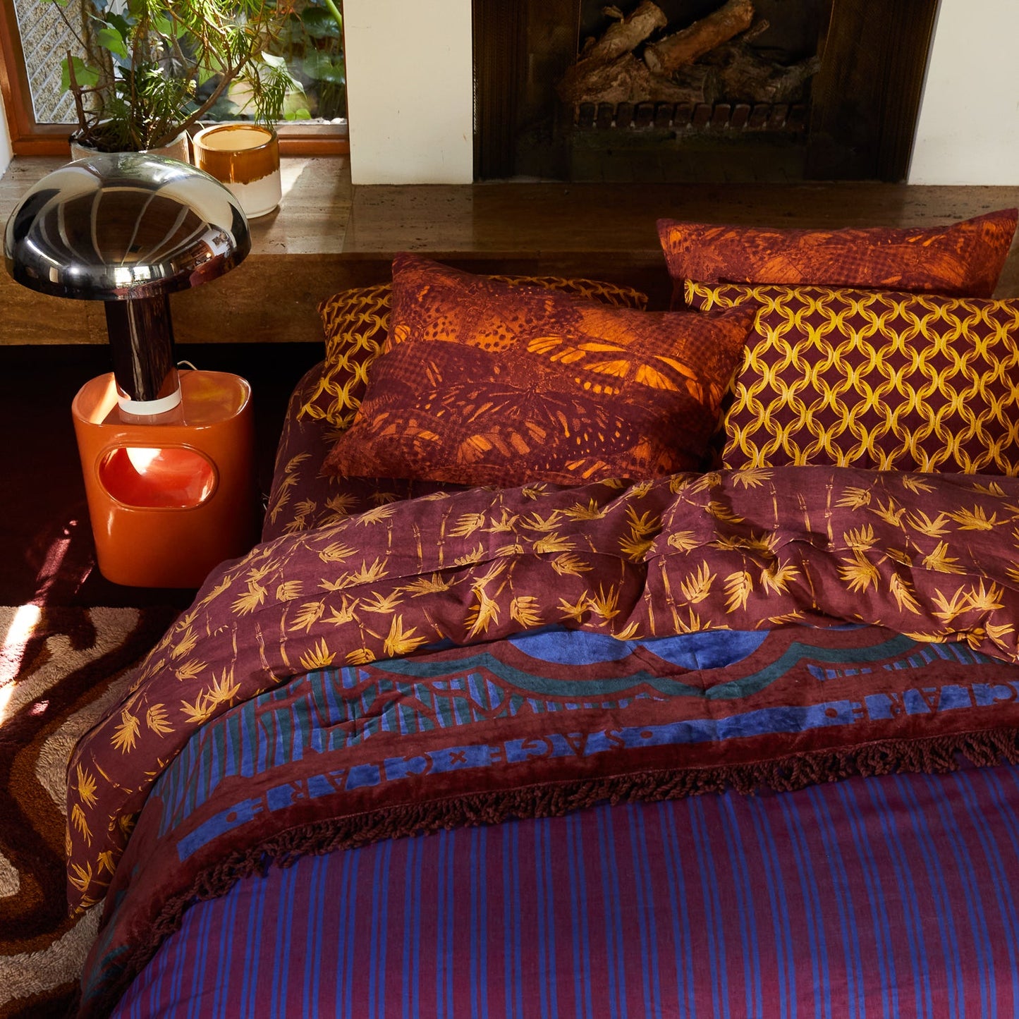 Sage X Clare - Emilia Linen Standard Pillowcase Set - Marigold