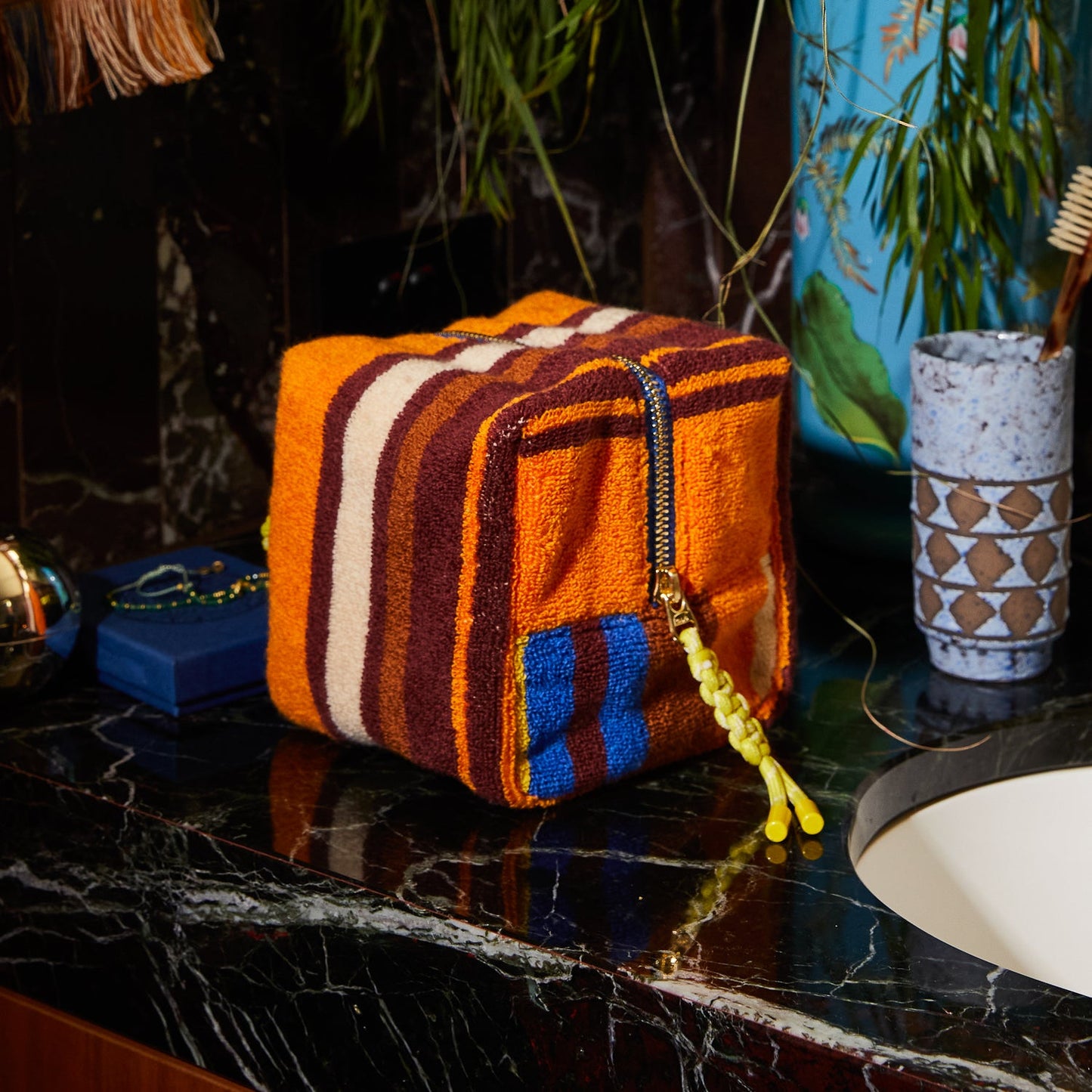 Sage X Clare - Nicolette Terry Pouch - Russet