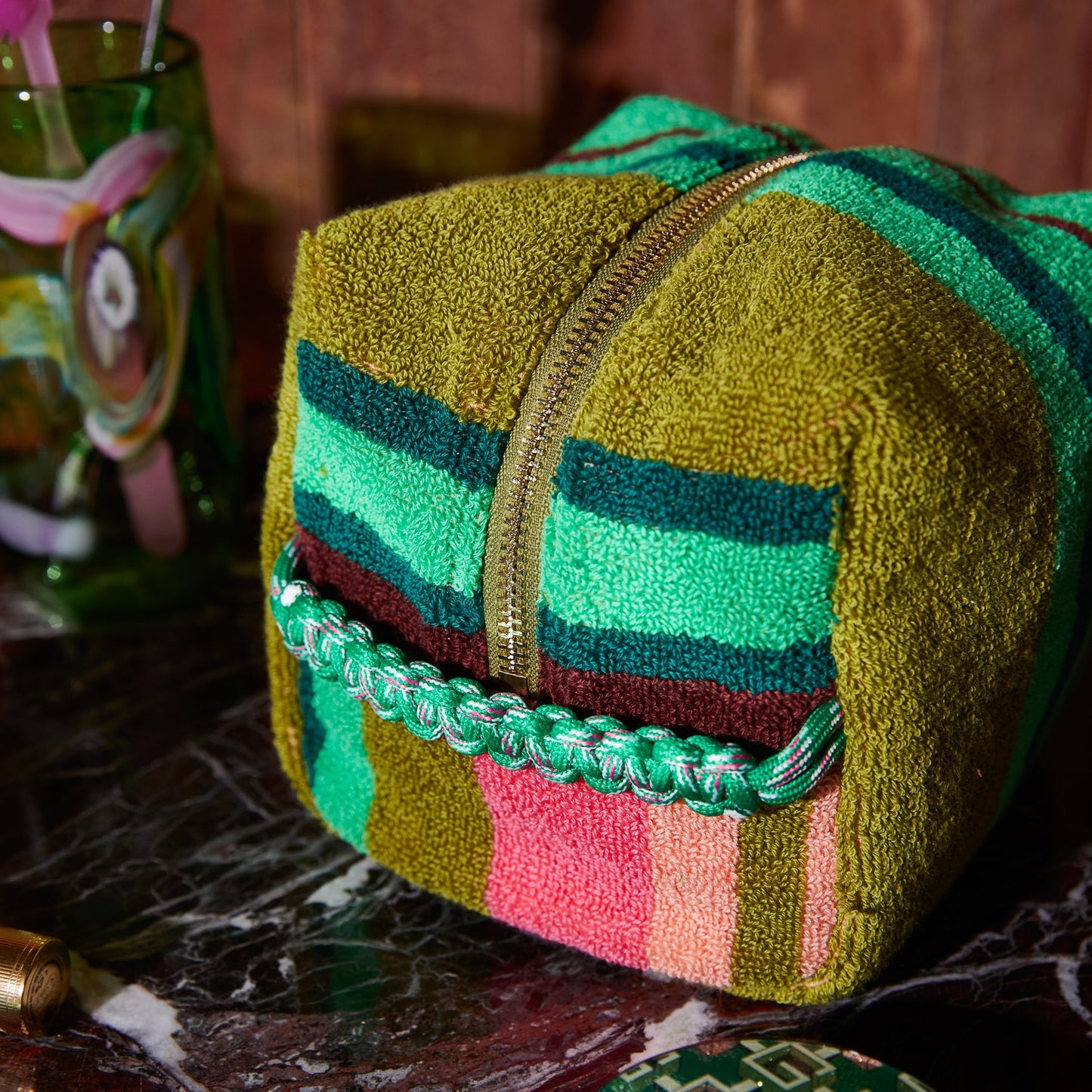Sage X Clare - Nicolette Terry Pouch - Juniper