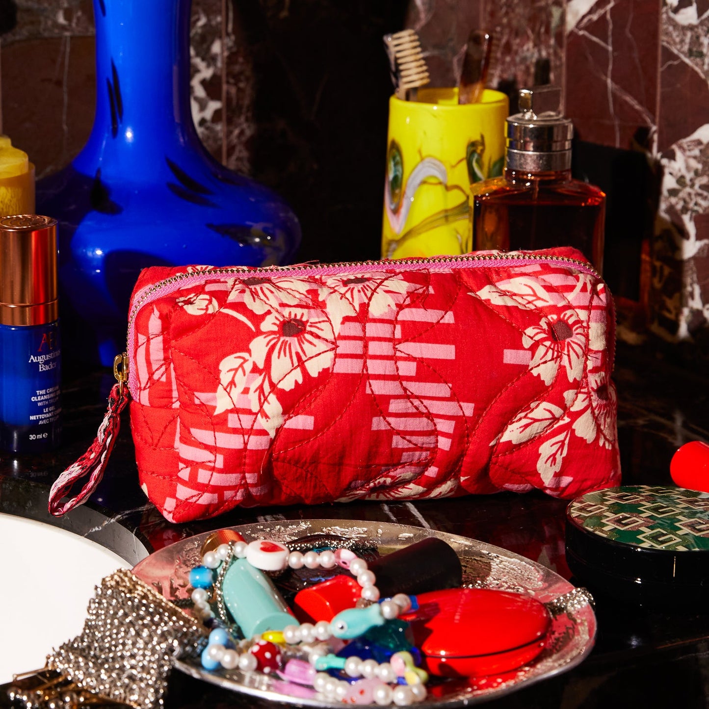 Sage X Clare - Marta Travel Pouch - Vermillion