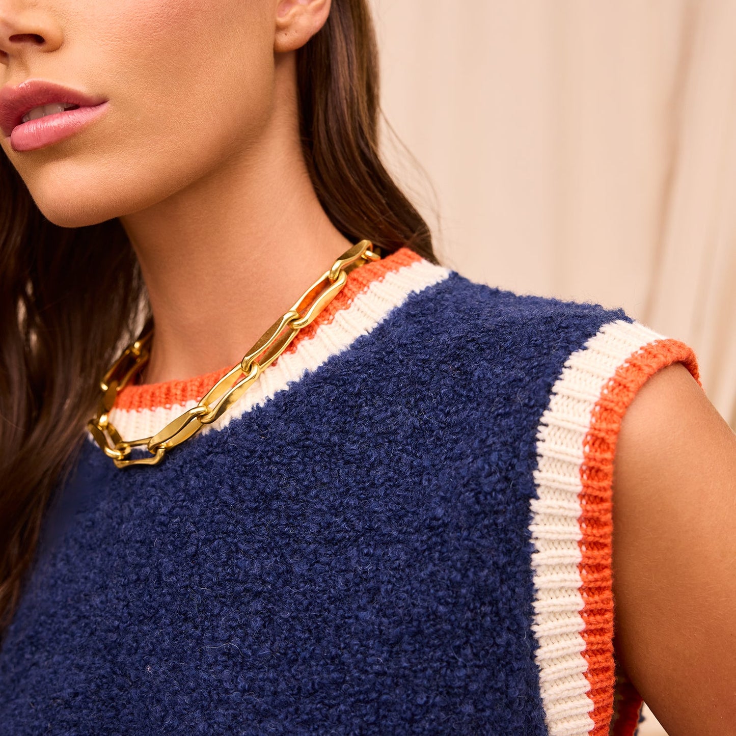 Sage X Clare - Elini Knit Vest - Ink