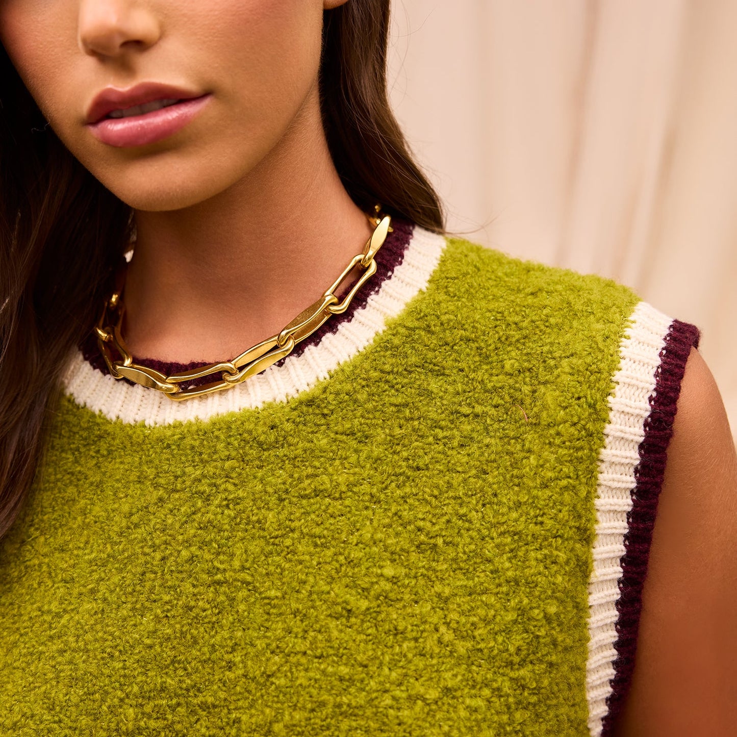Sage X Clare - Elini Knit Vest - Juniper