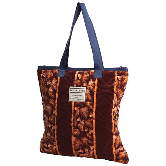 Sage X Clare - Agata Velvet Tote Bag