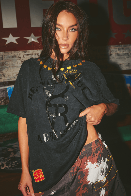 Sabbi - The Regular Fit Be-Youtiful Ranch Tee - Black