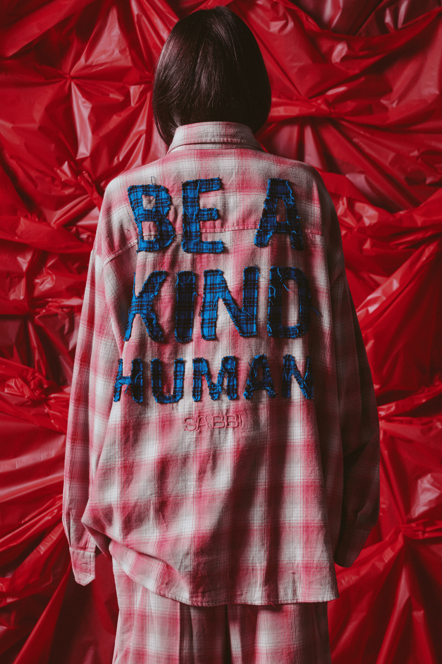 Sabbi - BE A KIND HUMAN OVERSIZED SHIRT - PINK