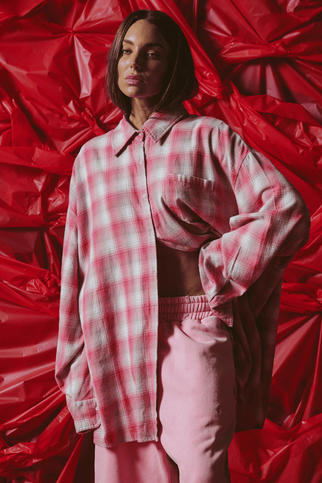 Sabbi - BE A KIND HUMAN OVERSIZED SHIRT - PINK